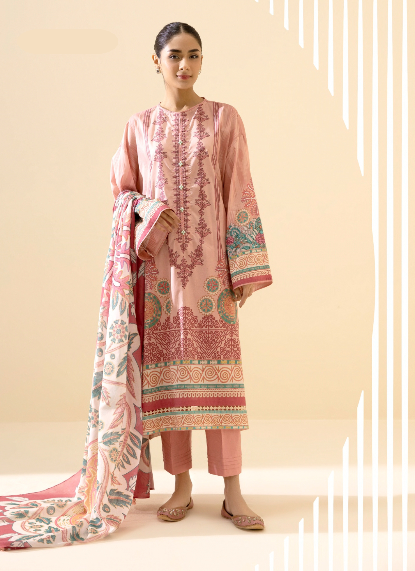 3 Piece Lawn Suit-Printed(Unstiched)