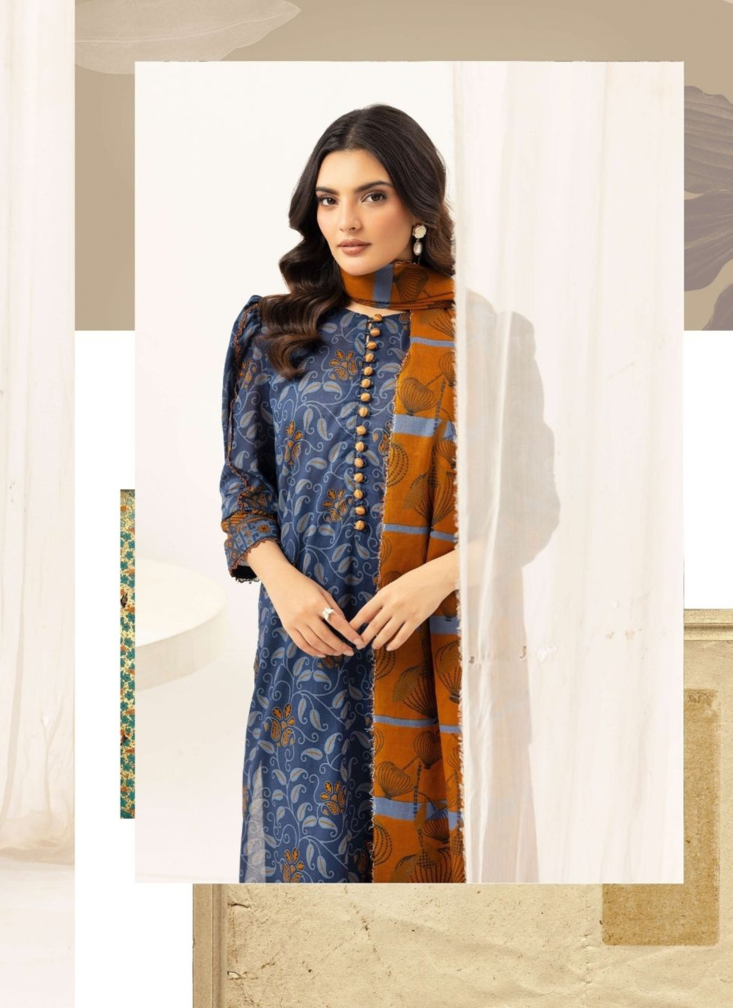 Haya By Legends 3p Lawn Suit (Unstiched)