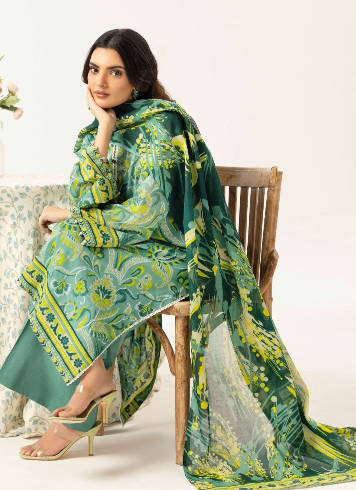 Haya By Legends 3p Lawn Suit (Unstiched)
