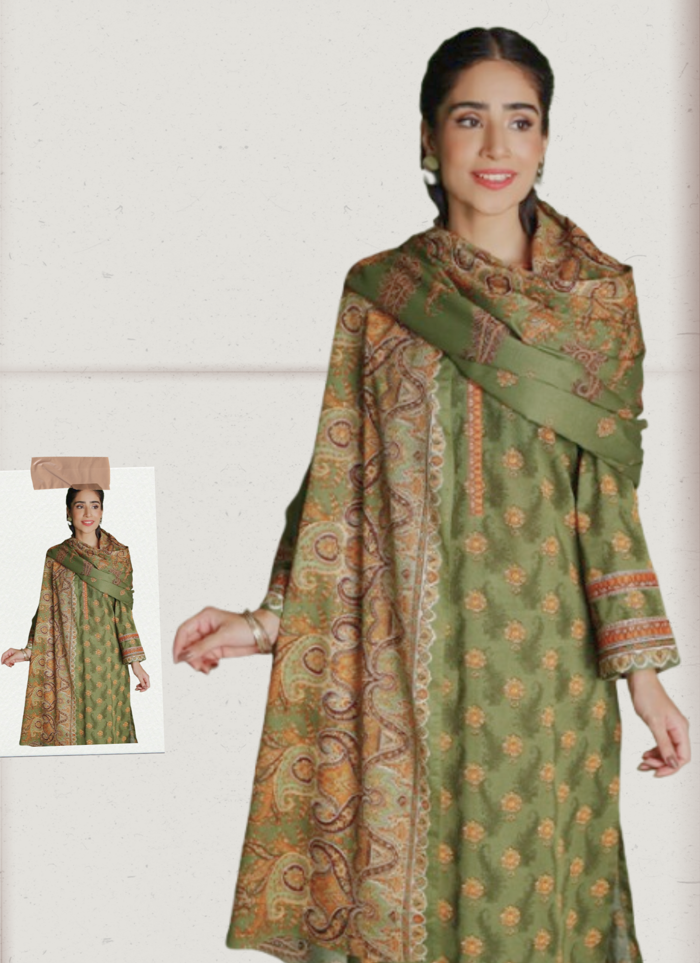 Nishat 3 Piece Lawn Suit (Unstiched)