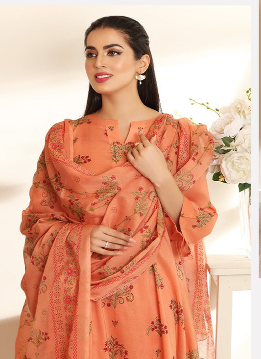 Nishat 3 Piece Lawn Suit (Unstiched)