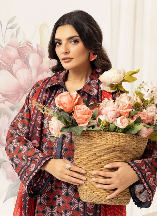 Haya By Legends 3p Lawn Suit (Unstiched)