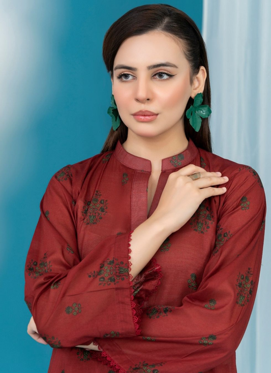 Elegant 2 Piece Unstitched Suit