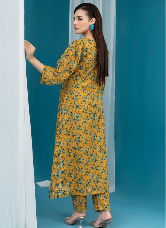 Elegant 2 Piece Unstitched Suit
