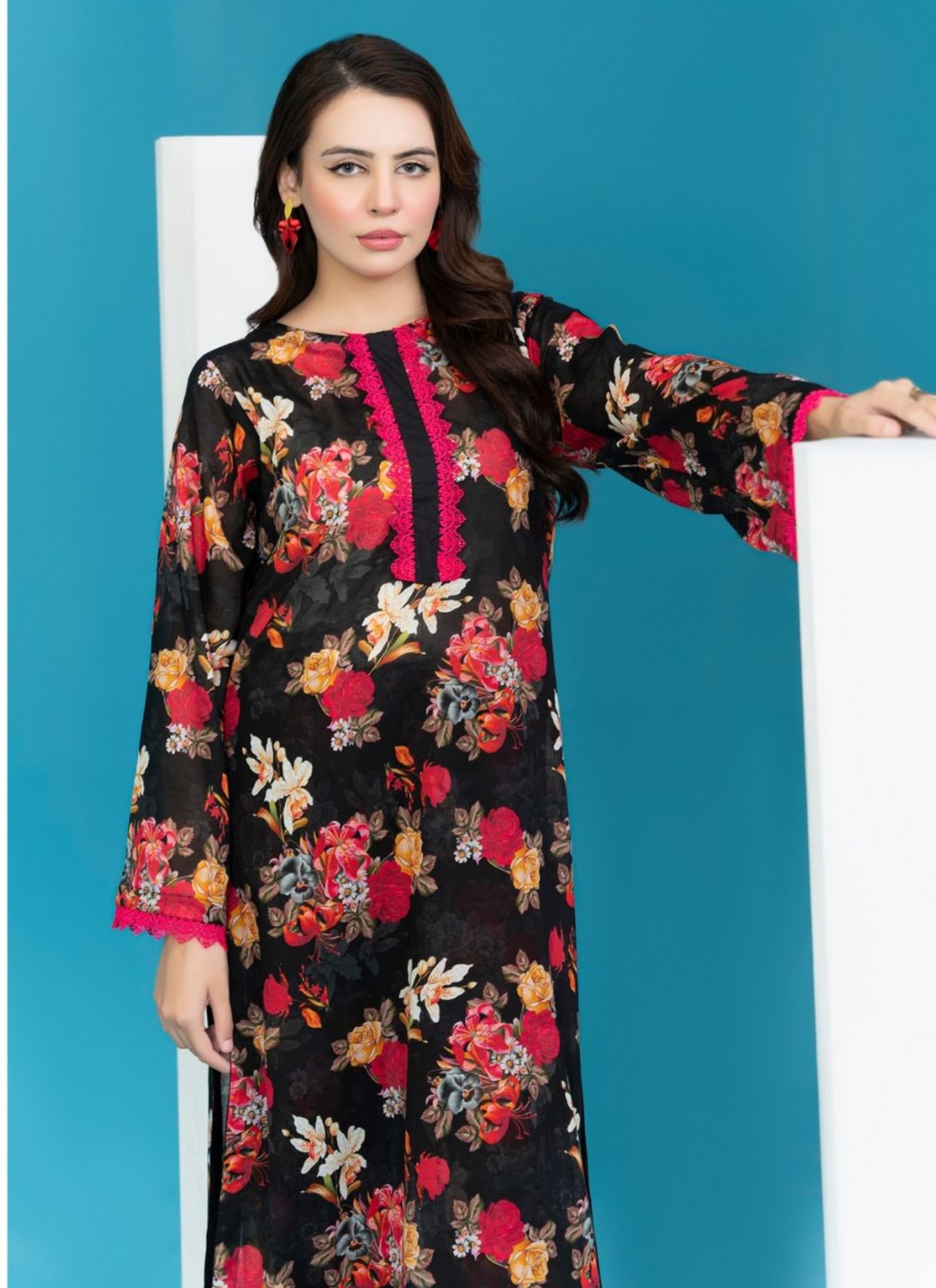 Elegant 2 Piece Unstitched Suit