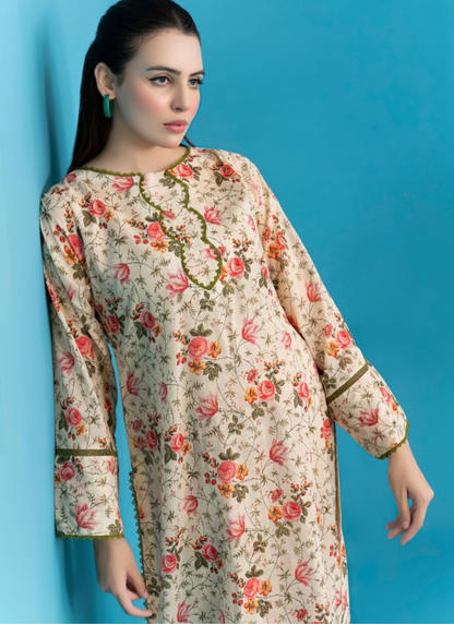 Elegant 2 Piece Unstitched Suit