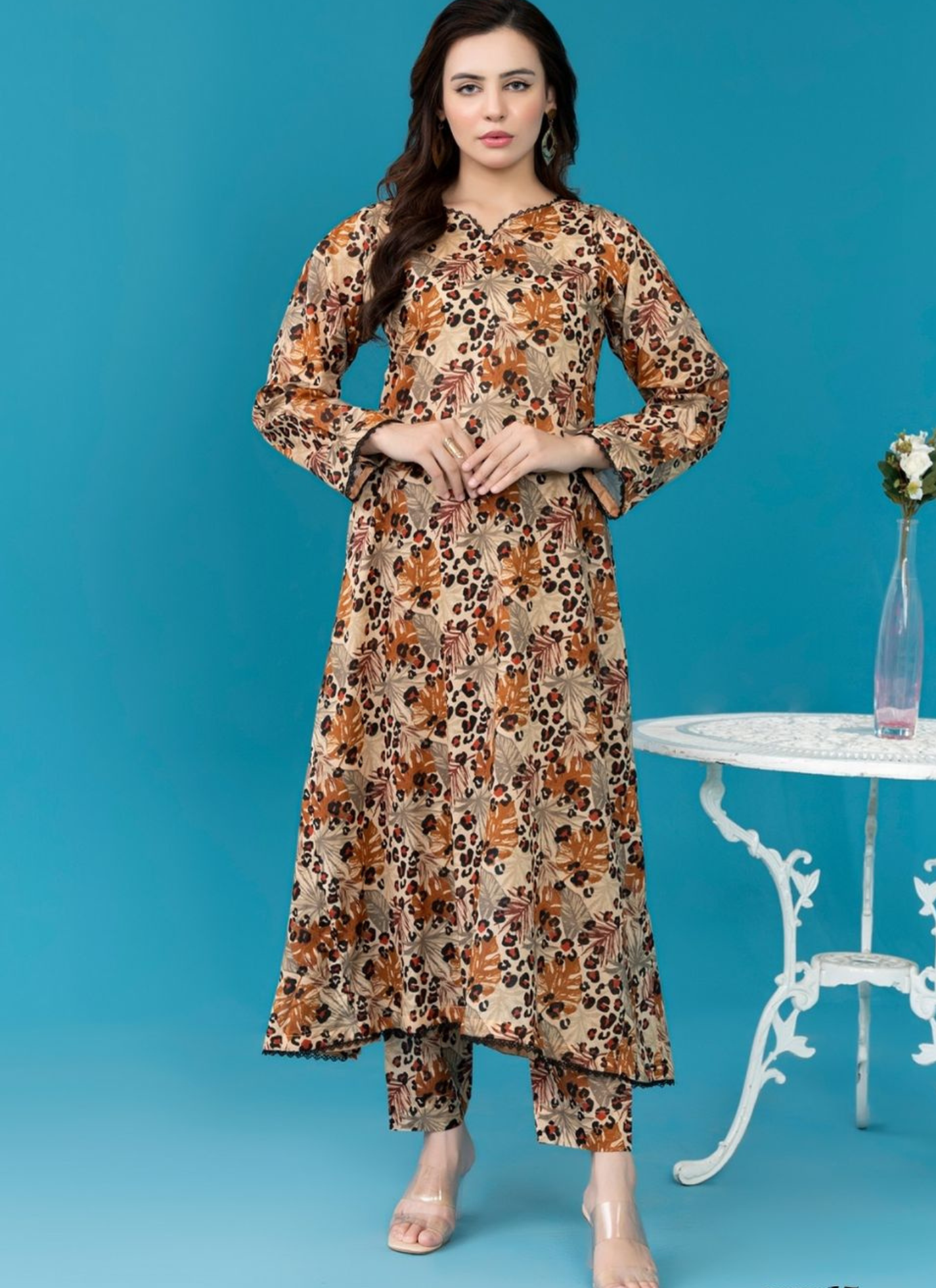 Elegant 2 Piece Unstitched Suit