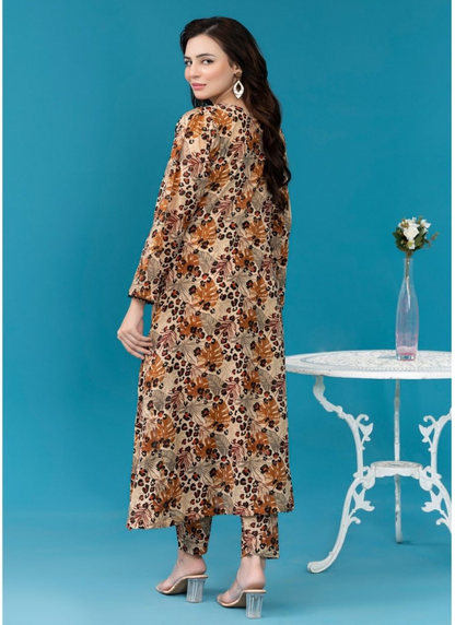 Elegant 2 Piece Unstitched Suit