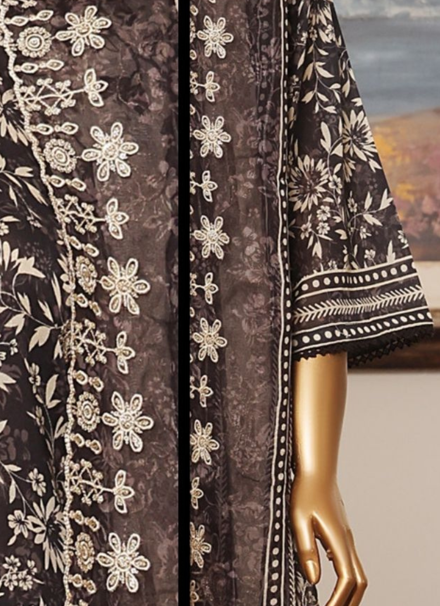 Riwayat Premium 3P Lawn Suit Embroidered