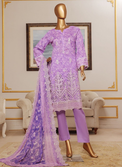 Riwayat Premium 3P Lawn Suit Embroidered