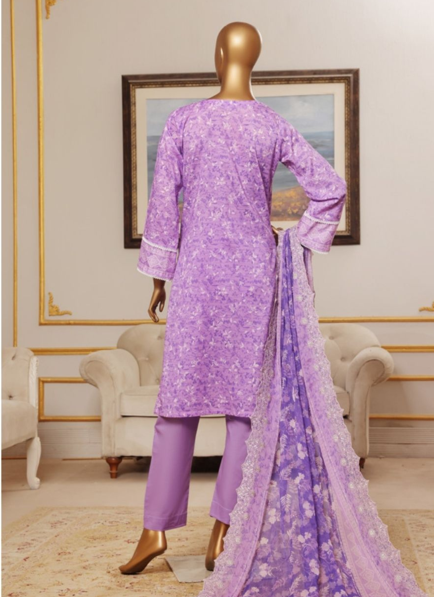 Riwayat Premium 3P Lawn Suit Embroidered