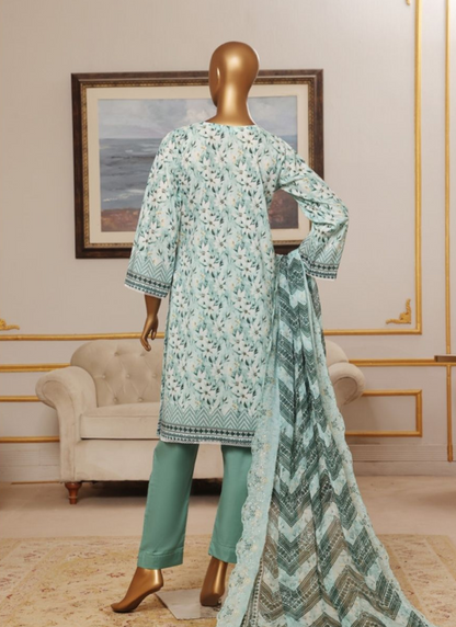 Riwayat Premium 3P Lawn Suit  Embroidered