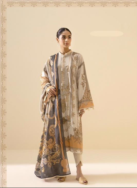 3 Piece lawn Suit-Printed(Unstiched)