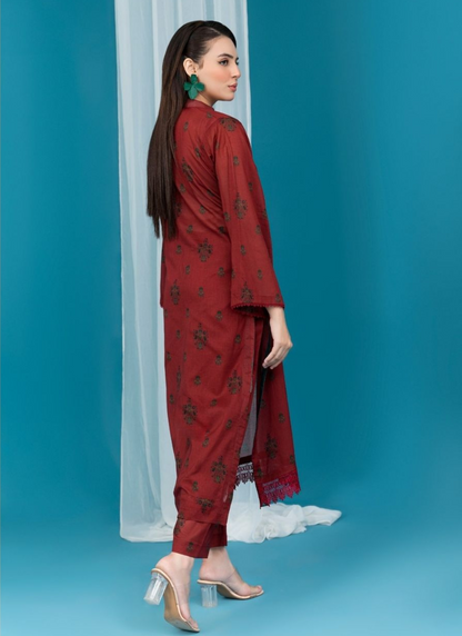 Elegant 2 Piece Unstitched Suit