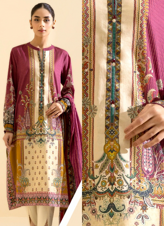 3 Piece Lawn Suit-Printed(Unstiched)
