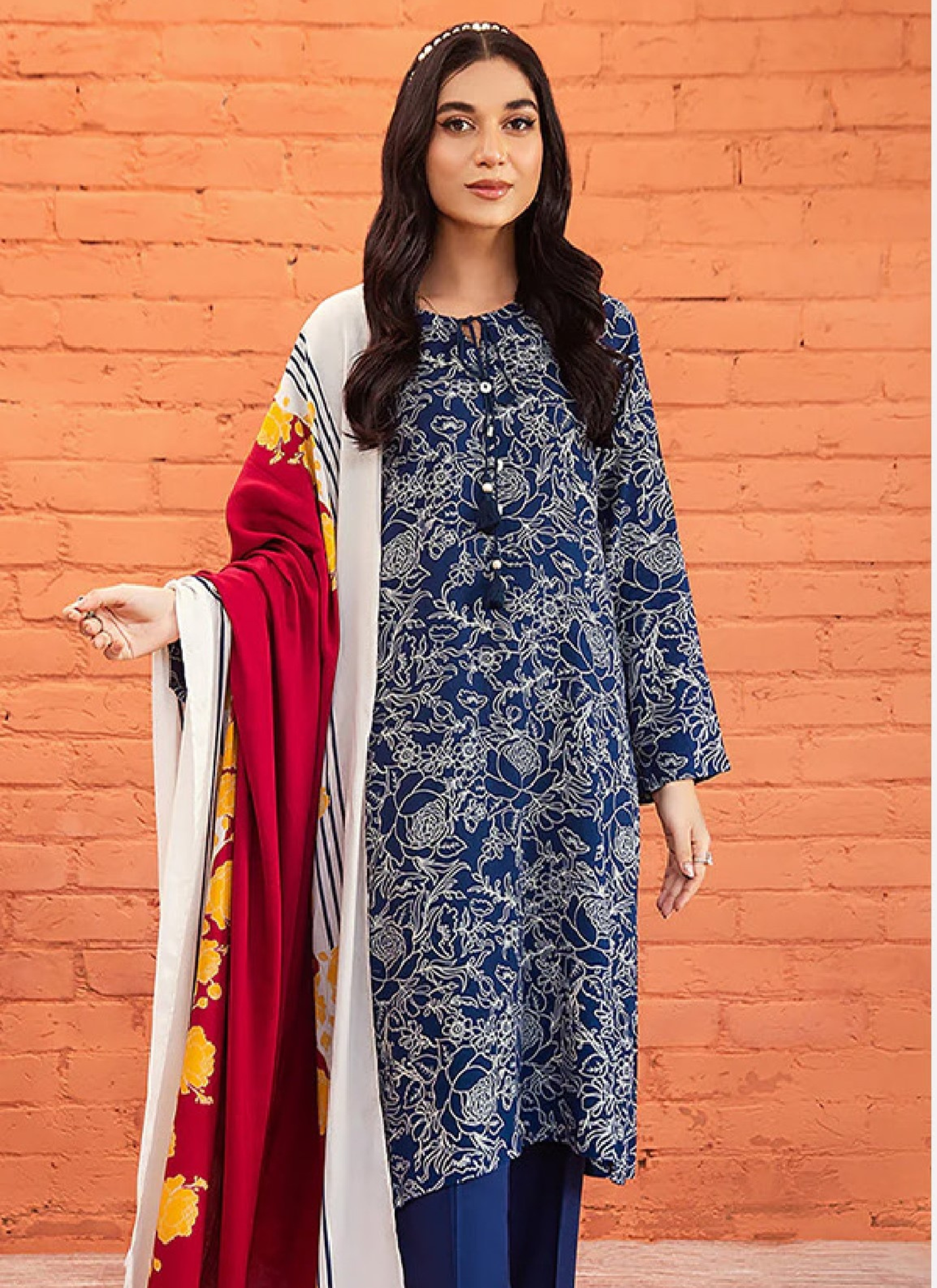Nishat 3 Piece Lawn Suit (Unstiched)