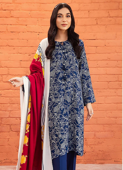 Nishat 3 Piece Lawn Suit (Unstiched)