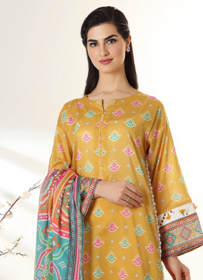 Nishat 3 Piece Lawn Suit (Unstiched)