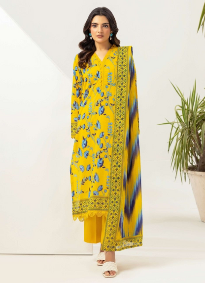 Haya By Legends 3p Lawn Suit (Unstiched)