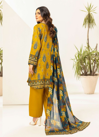 Haya By Legends 3p Lawn Suit (Unstiched)