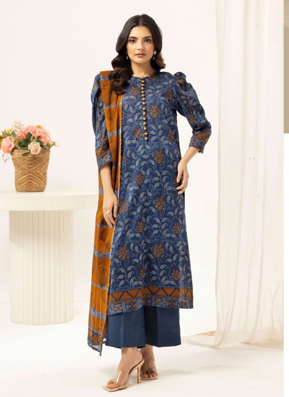 Haya By Legends 3p Lawn Suit (Unstiched)