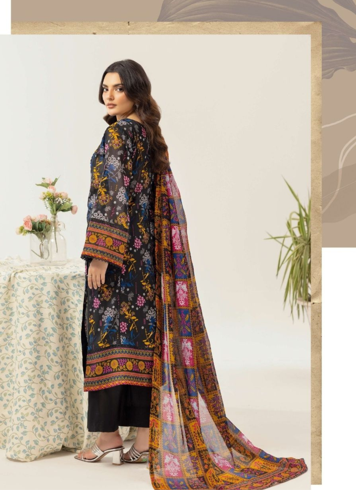 Haya By Legends 3p Lawn Suit (Unstiched)