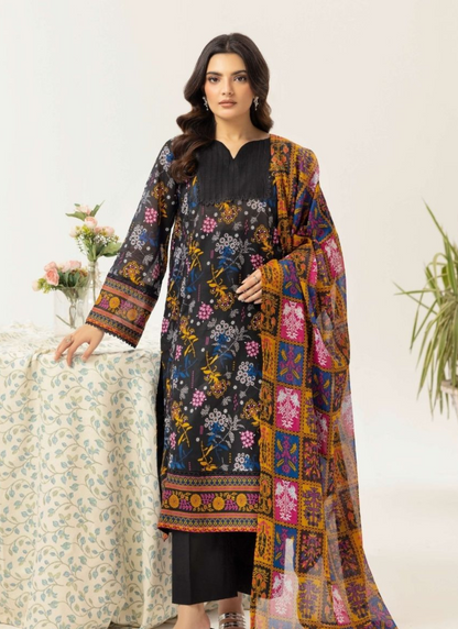 Haya By Legends 3p Lawn Suit (Unstiched)