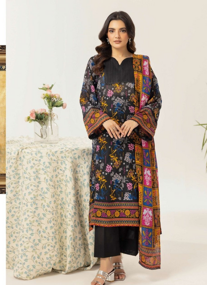 Haya By Legends 3p Lawn Suit (Unstiched)