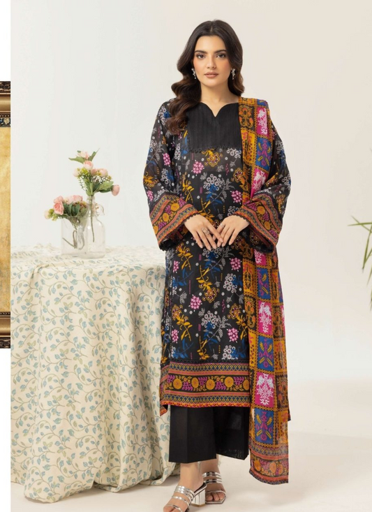 Haya By Legends 3P Lawn Suit (Unstiched)