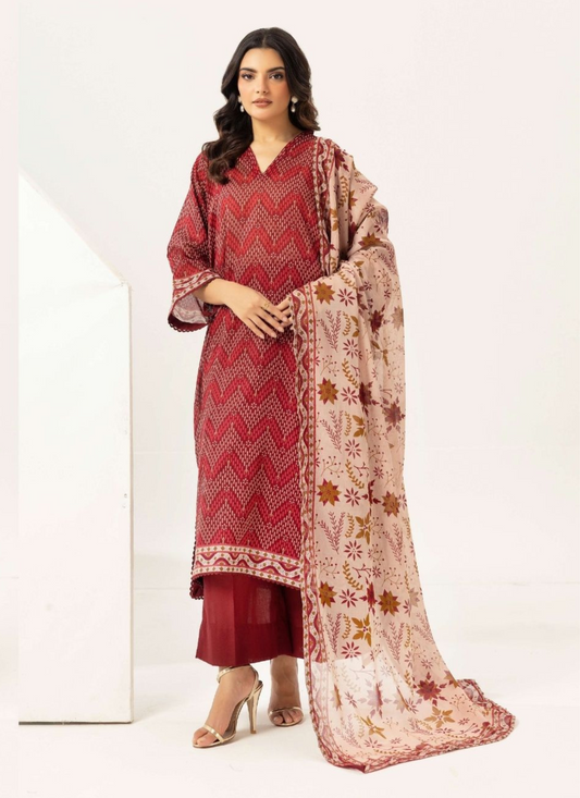 Haya By Legends 3p Lawn Suit (Unstiched)
