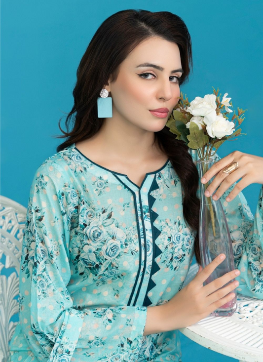 Elegant 2 Piece Unstitched Suit