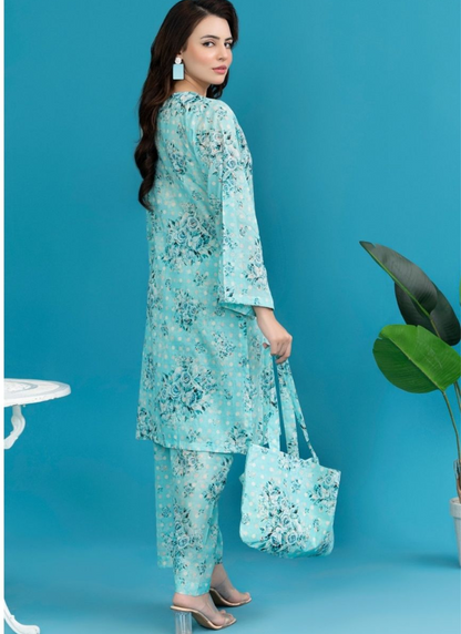 Elegant 2 Piece Unstitched Suit