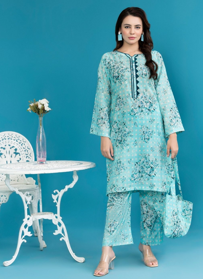 Elegant 2 Piece Unstitched Suit