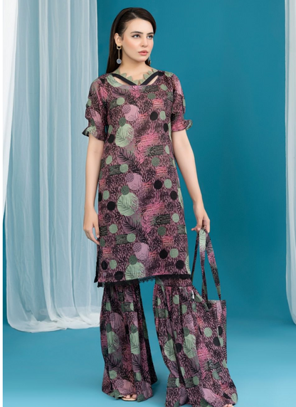 Elegant 2 Piece Unstitched Suit