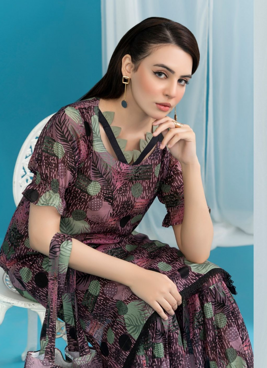 Elegant 2 Piece Unstitched Suit